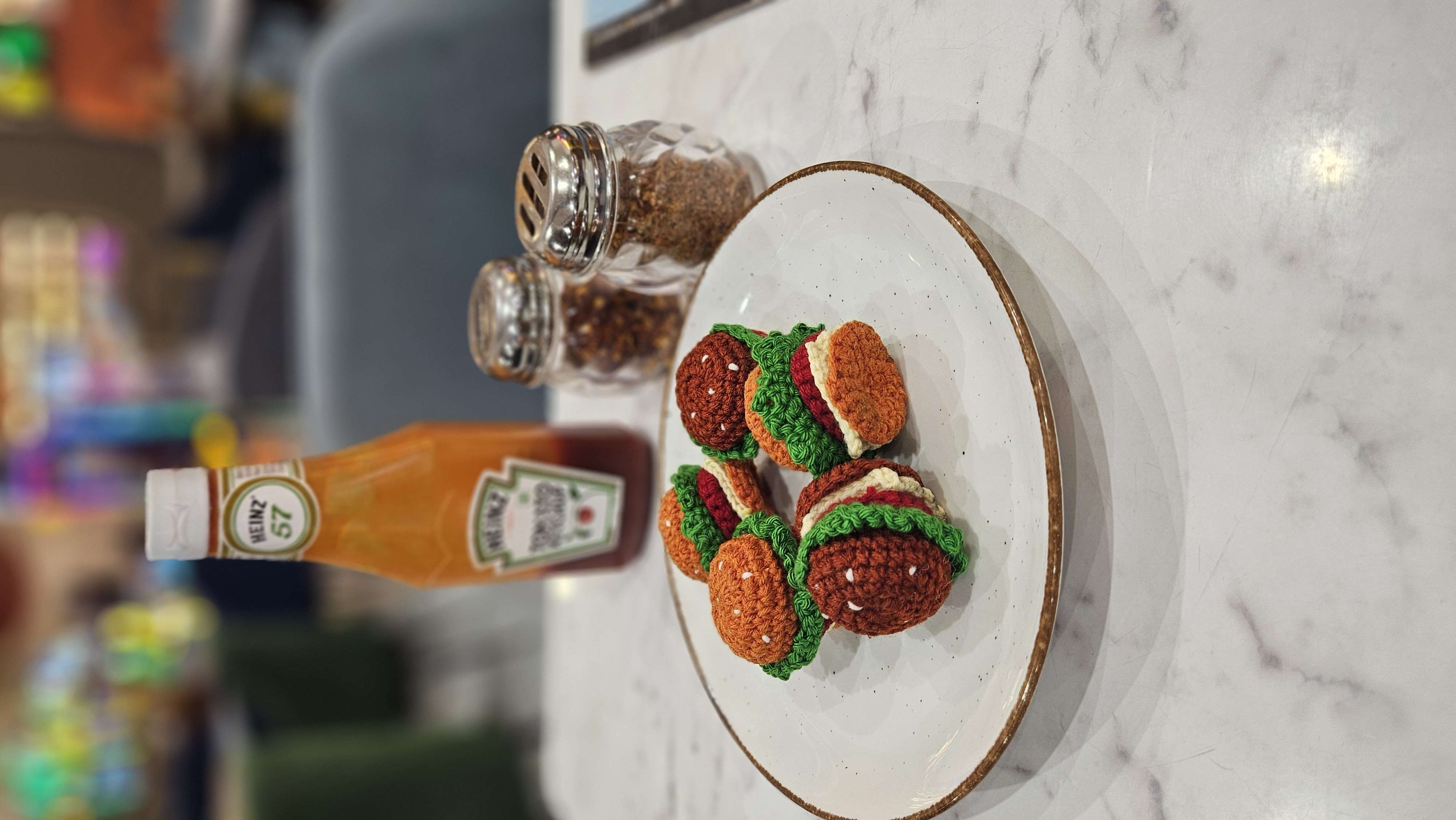 Burger keychain
