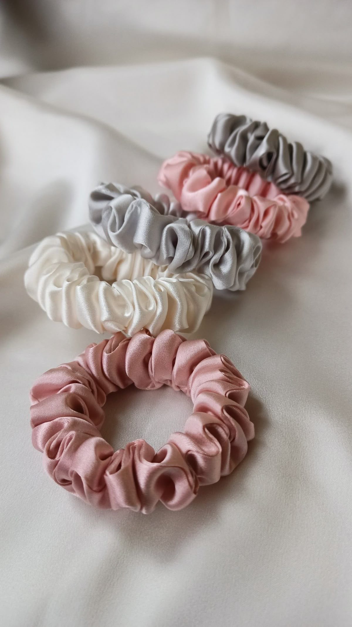 Small sized fluffy scrunchies
