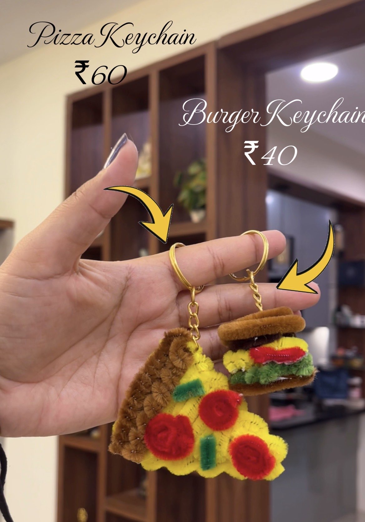 Pizza Keychain