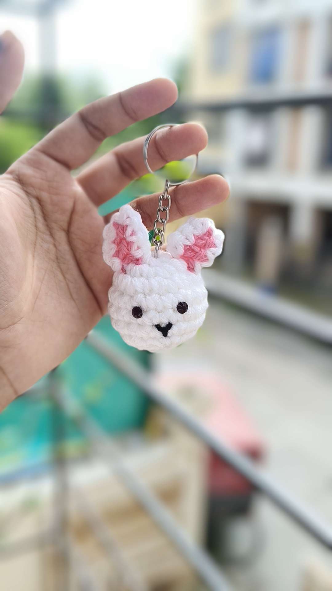 Bunny Face Keychain