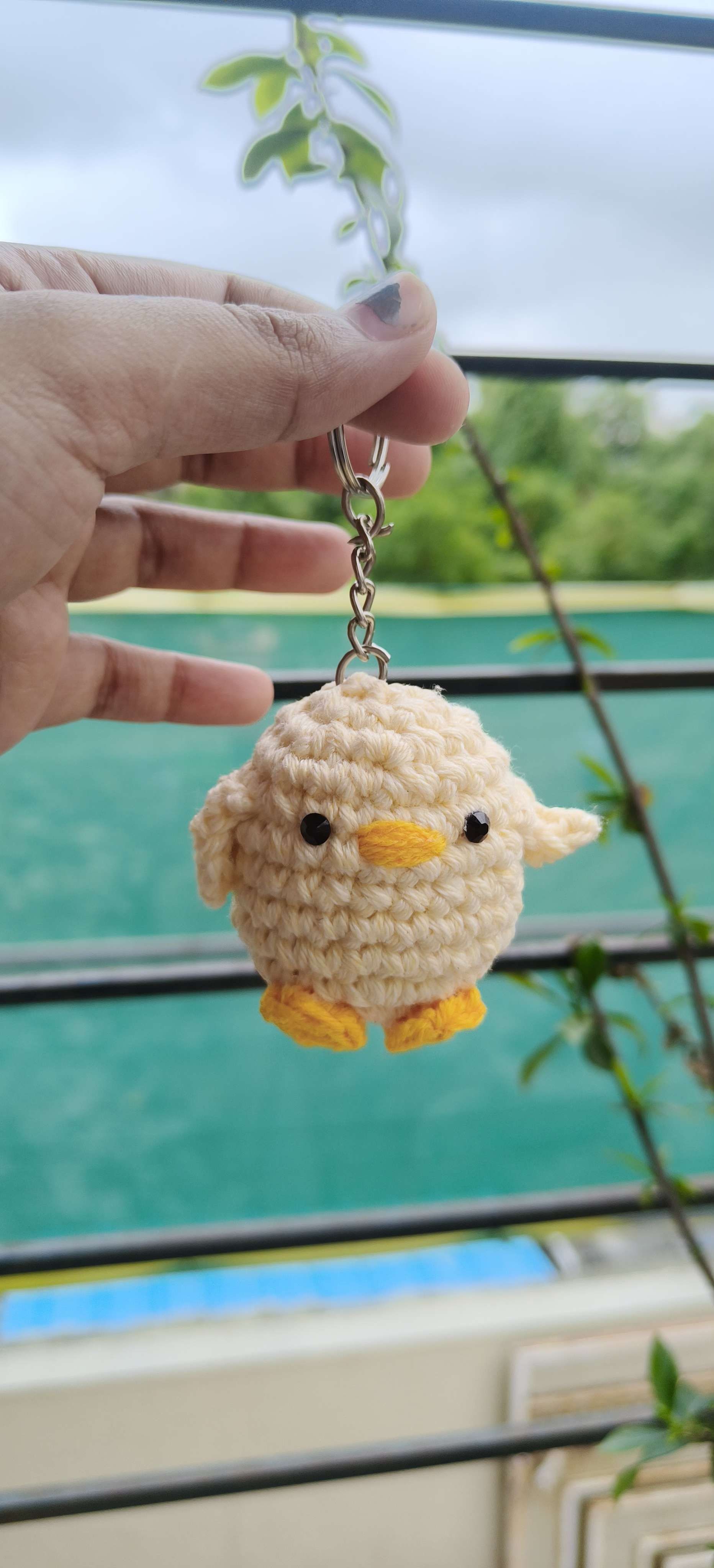 Crochet Chicken Keychain image 3