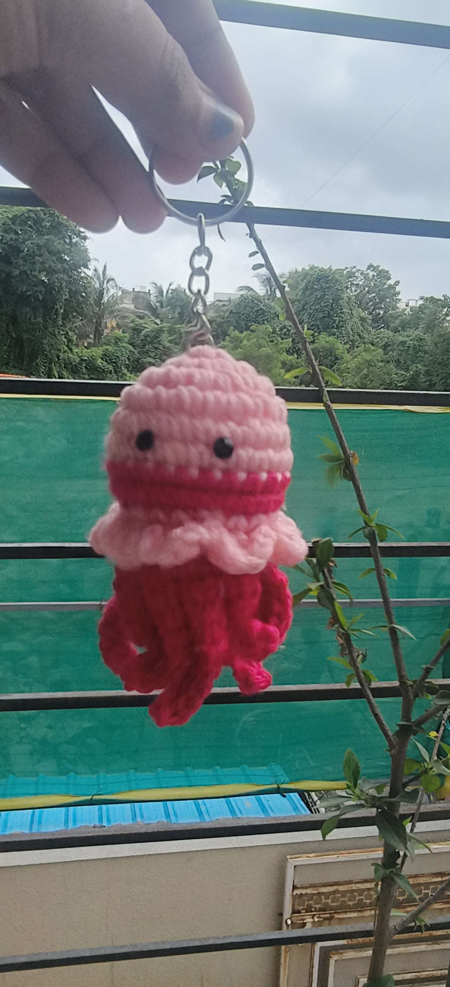 Jellyfish Keychain