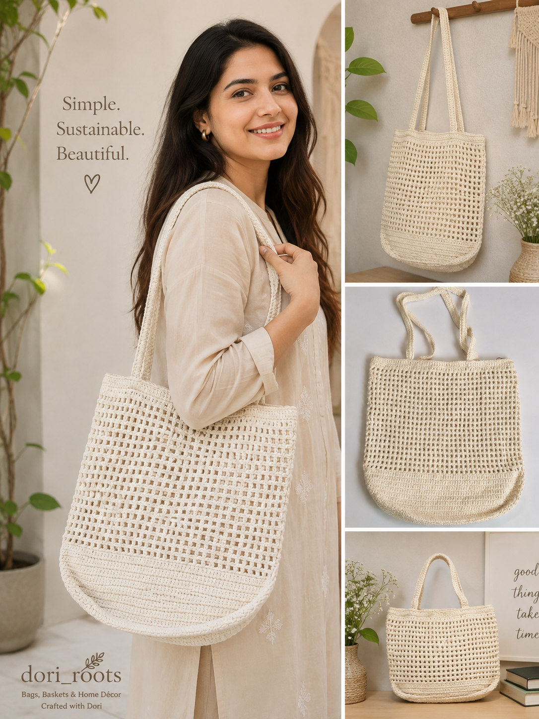 Crochet Long Handbag