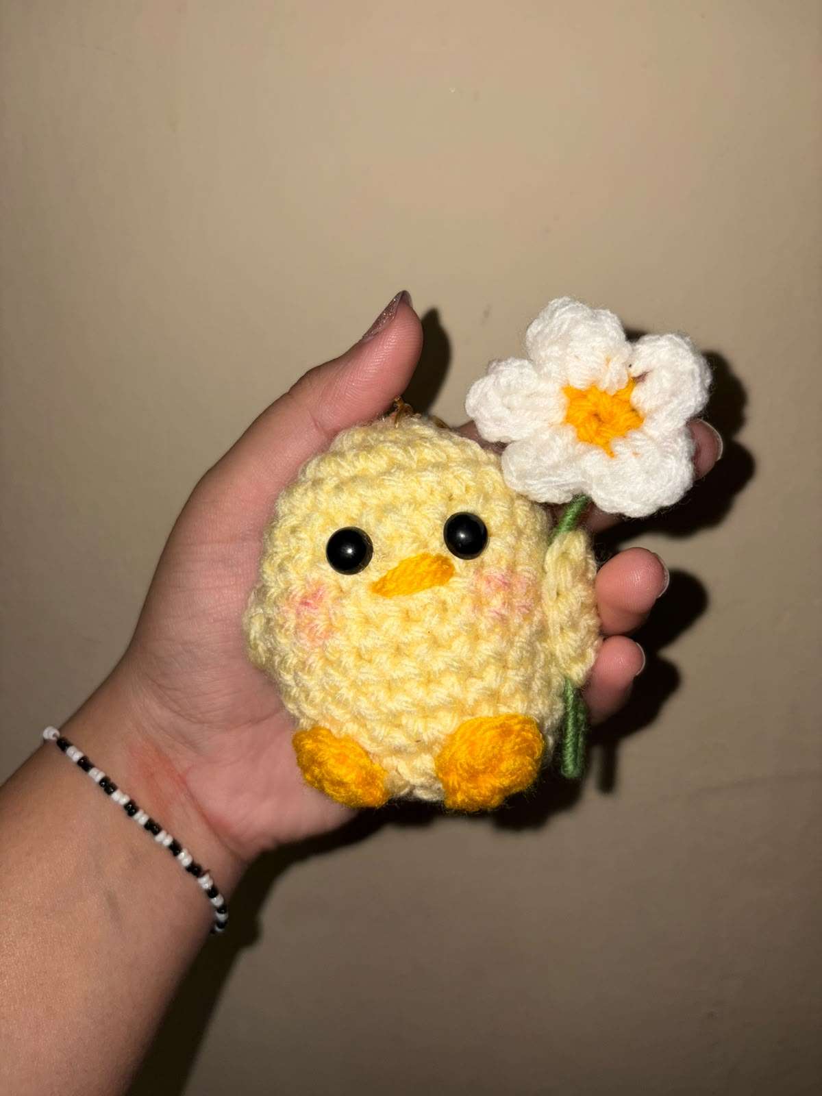 Duck with flower