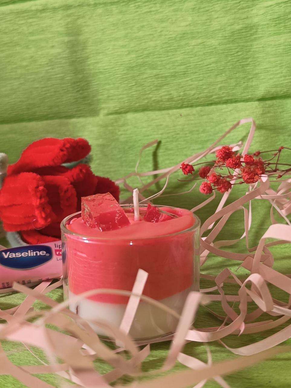 Strawberry matcha Candle