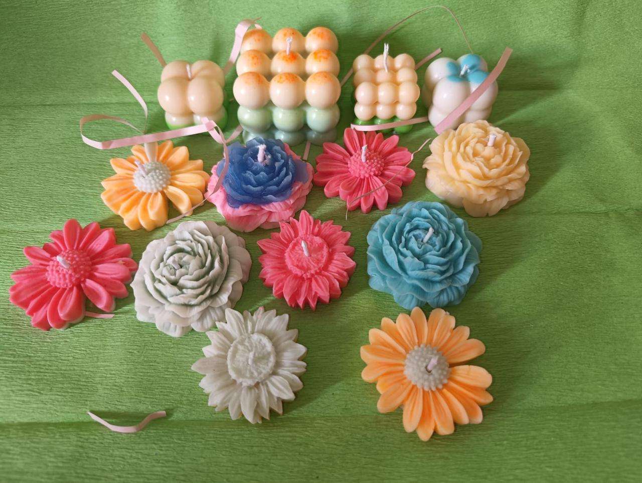 Sunflower candles