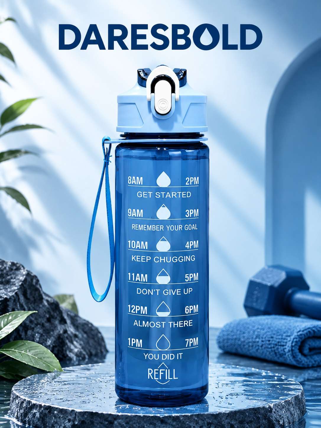 Blue 900ml kids bottle