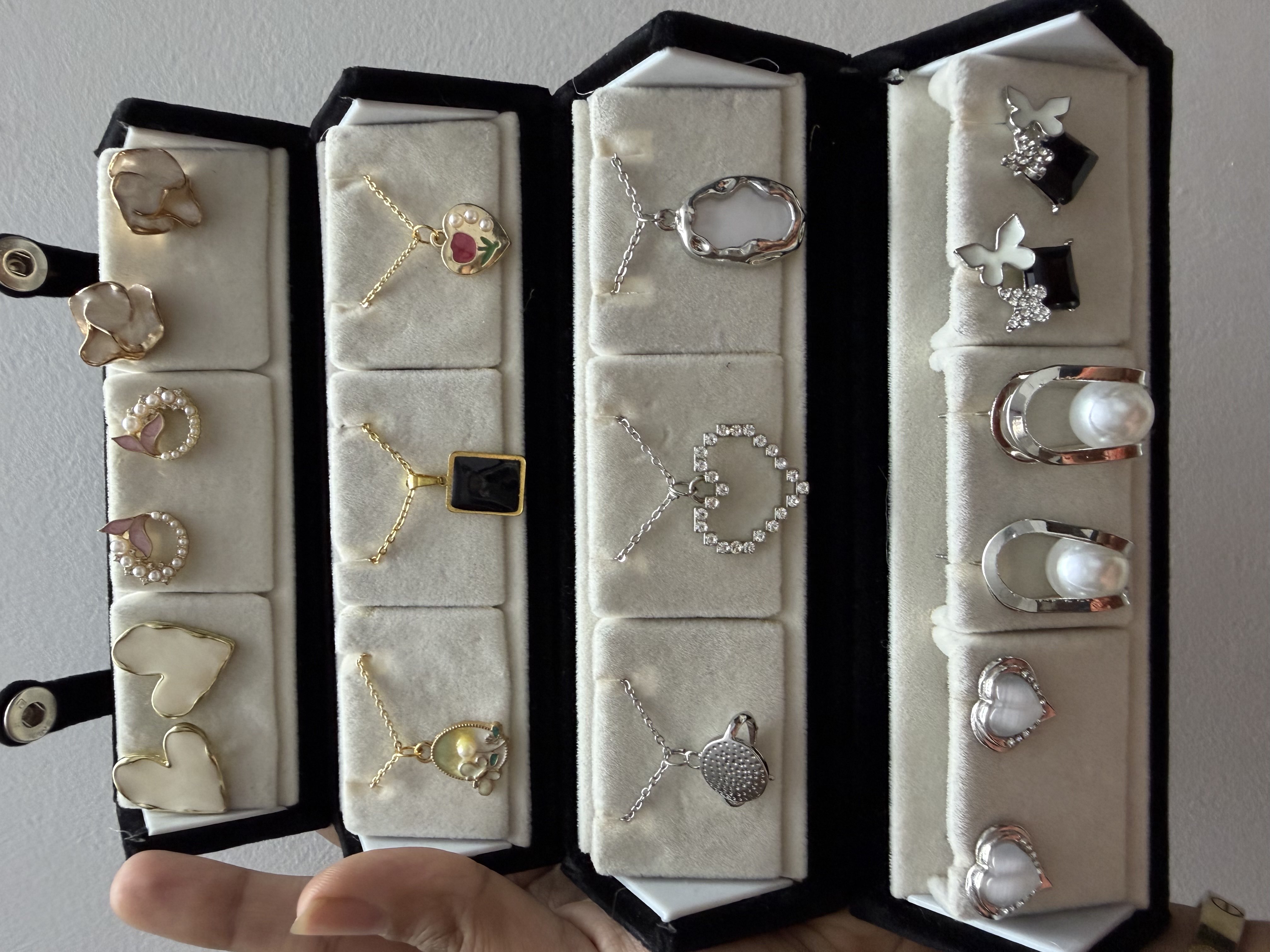 Korean chains + earrings combo
