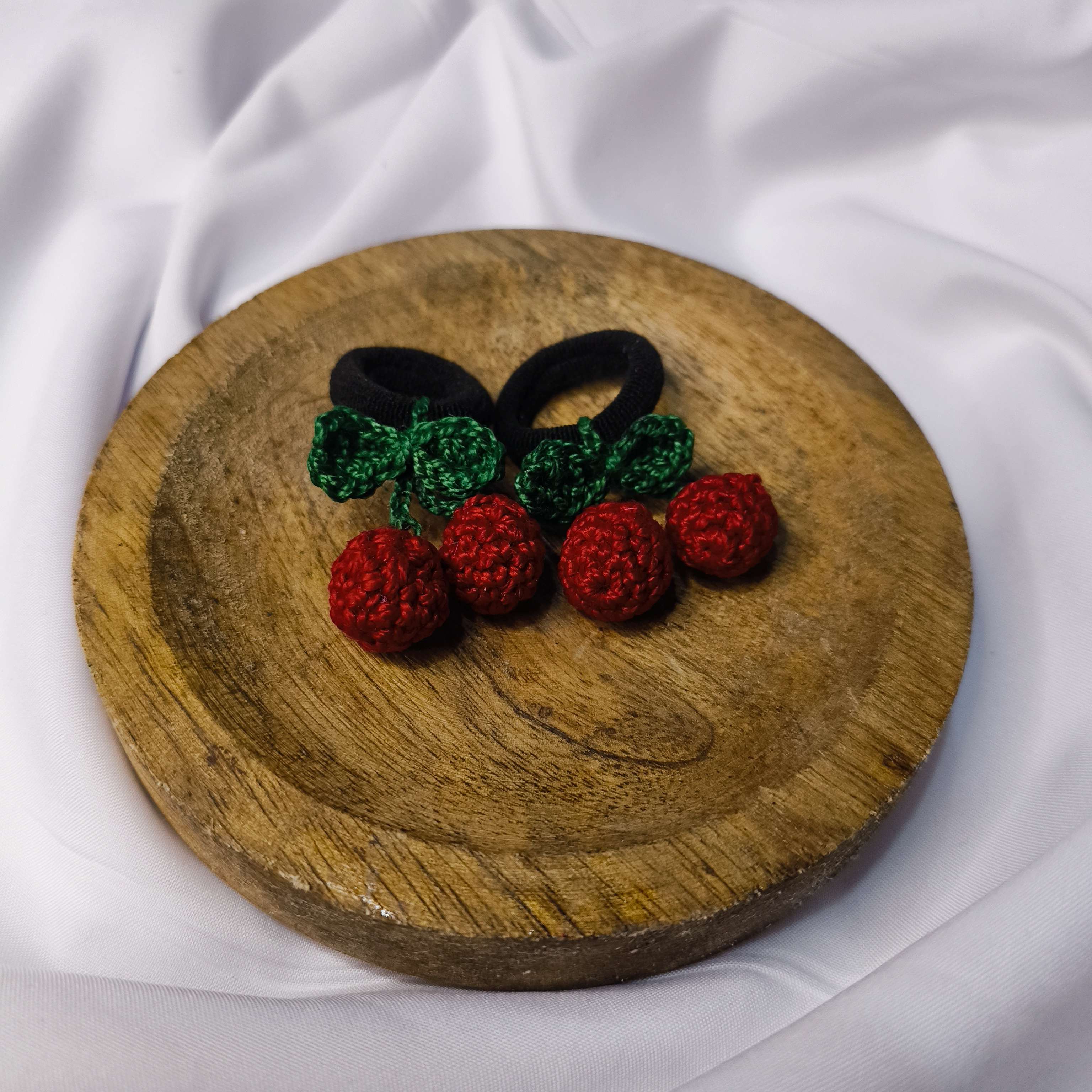 Cherry hair tie