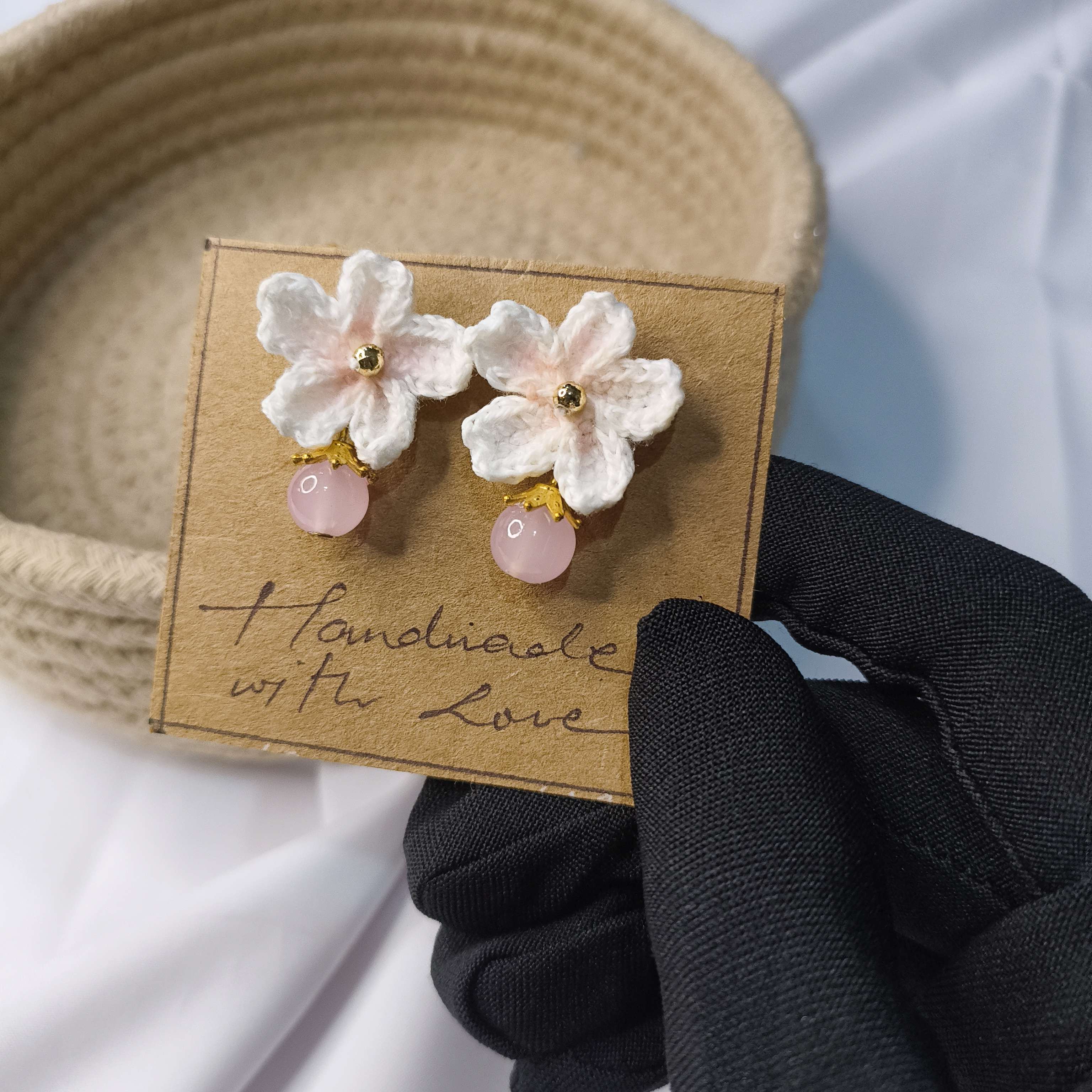 Cherry blossom (sakura) stud earrings