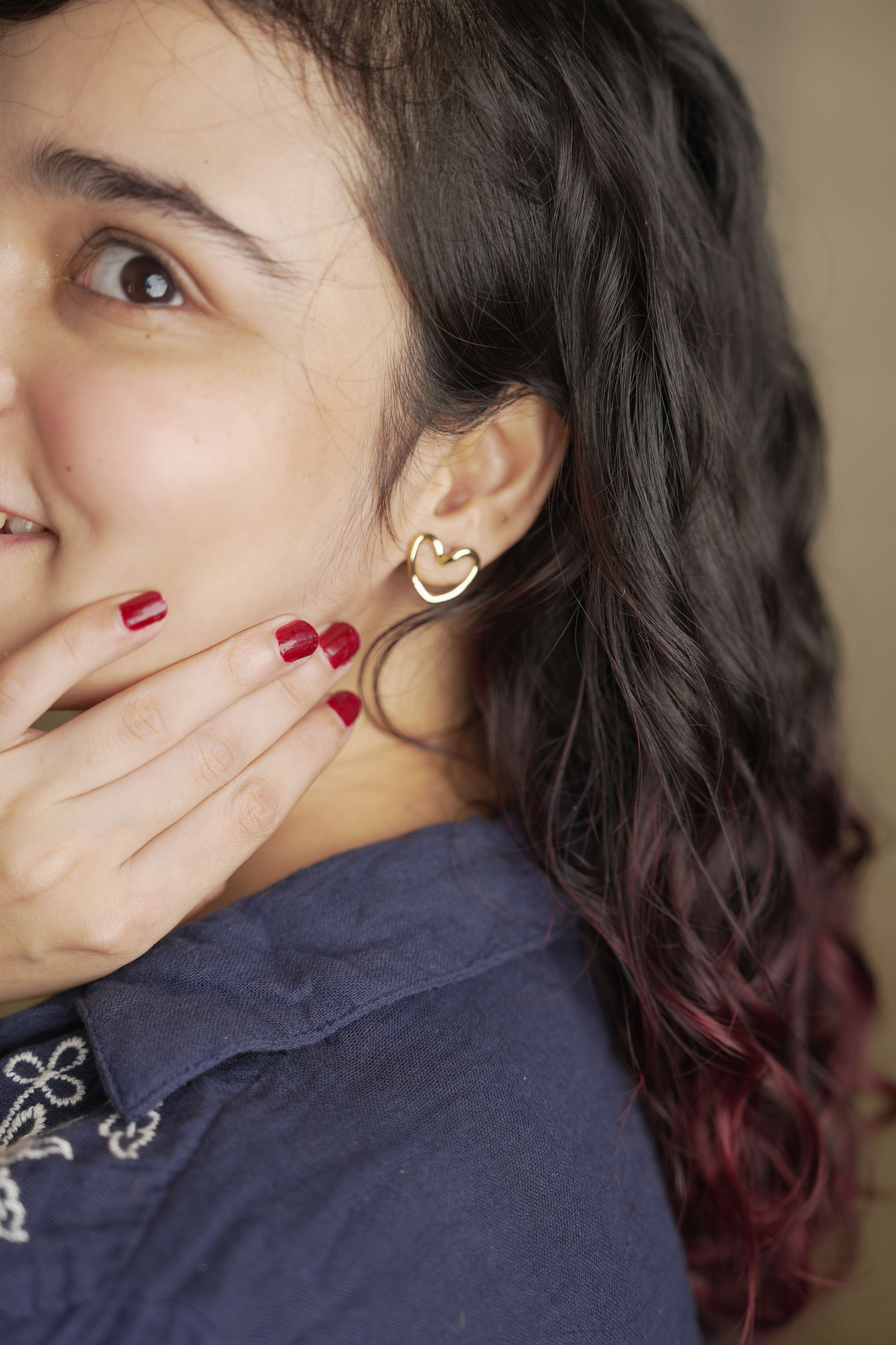 Heart Neckpiece Earrings Combo image 2