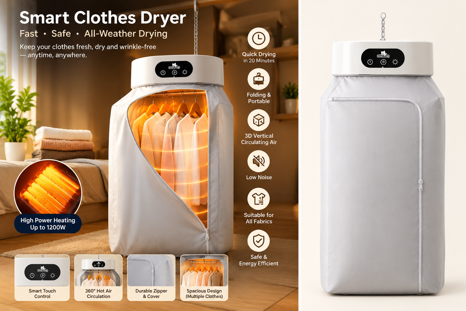 Electric portable dryer