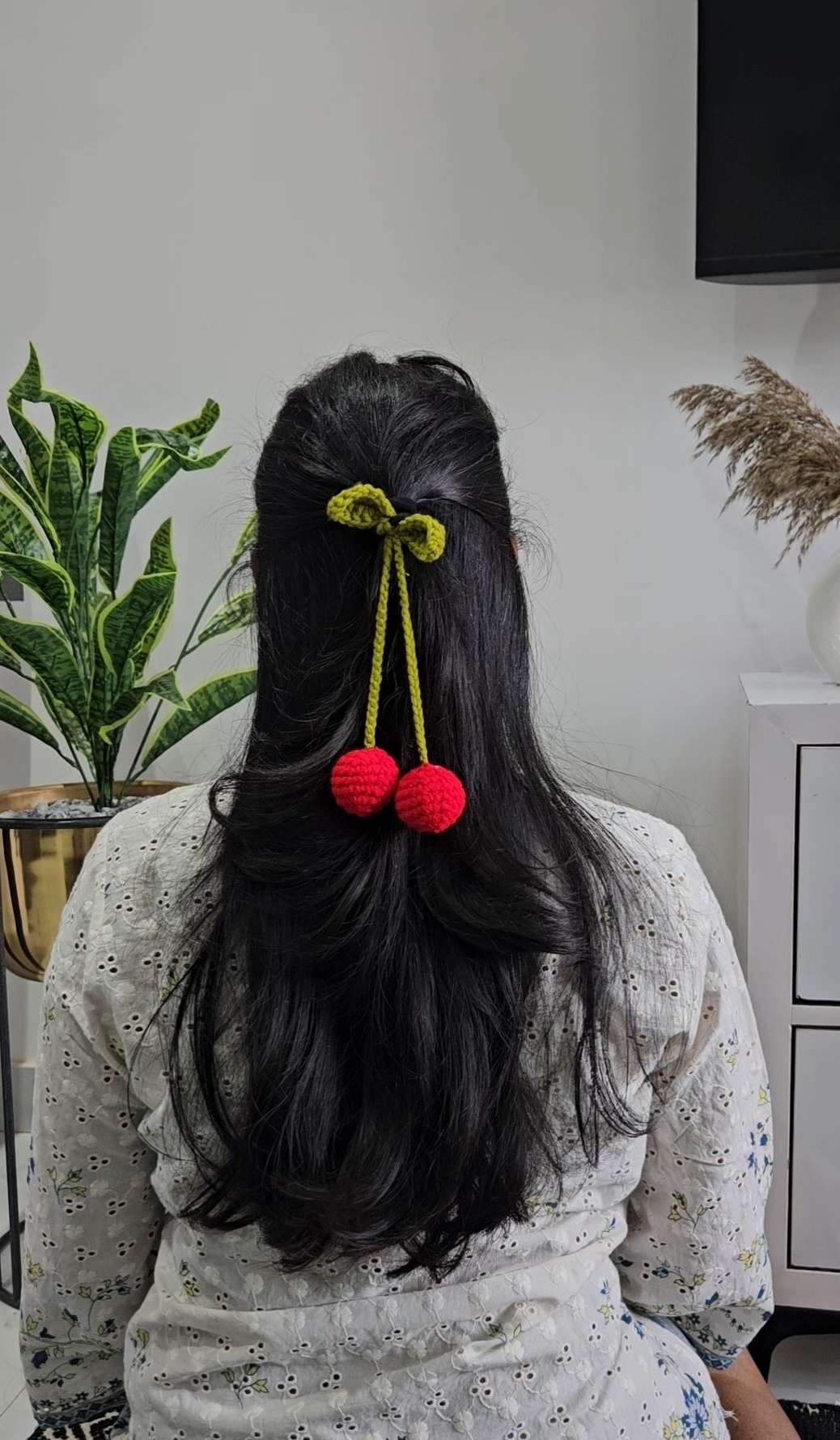 Cherry hair tie