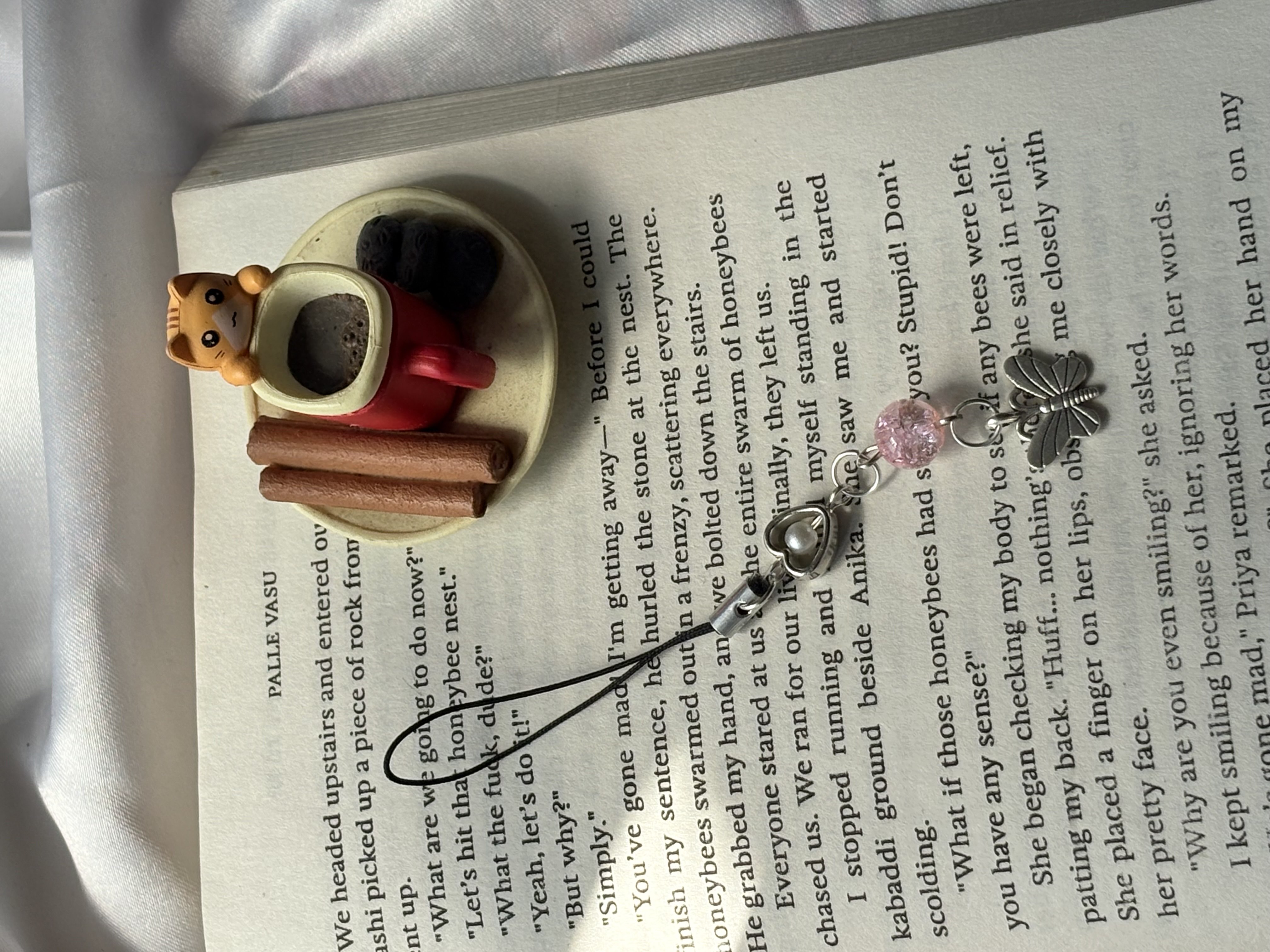 pink phone charm