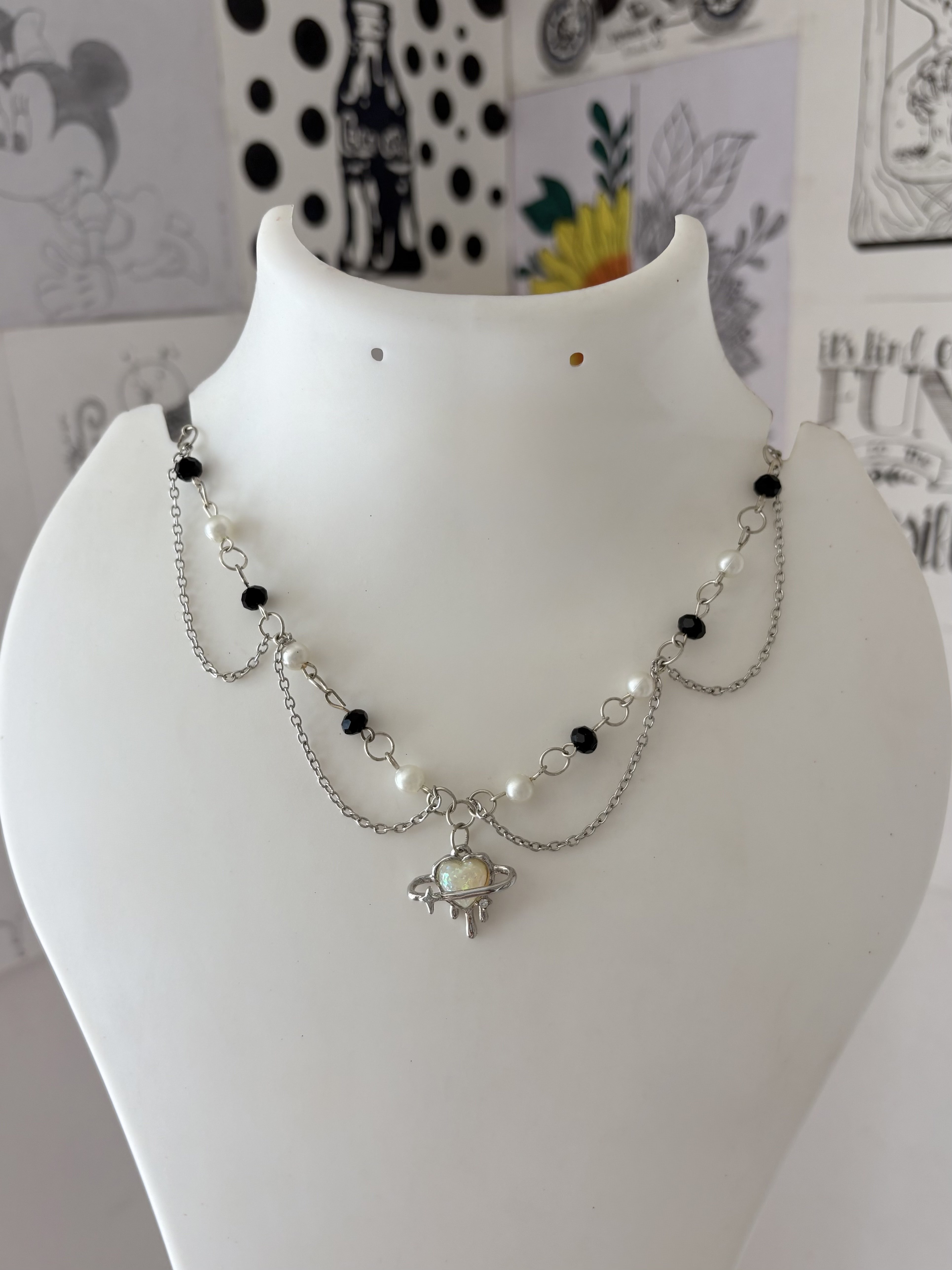 crystal pearl necklace