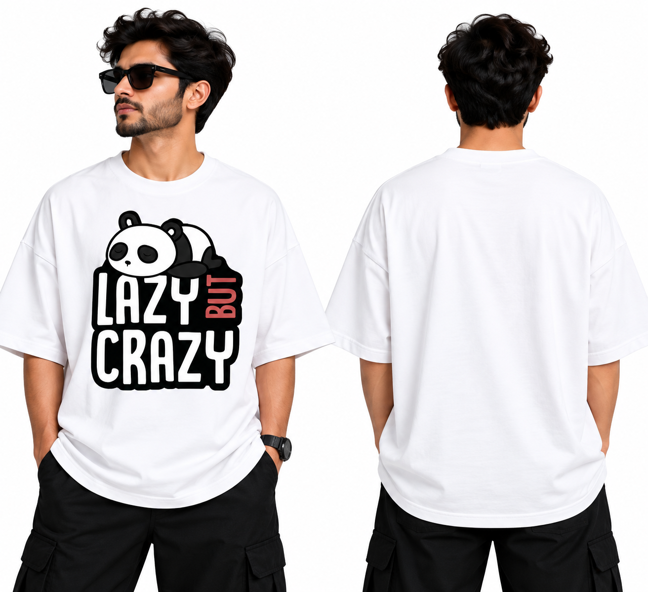 Lazy But Crazy Oversize Tshirt
