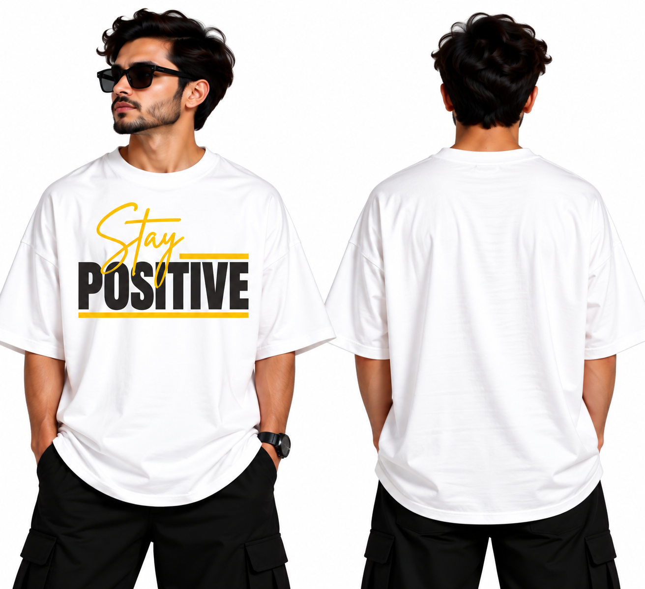 Stay Positive Oversize Tshirt