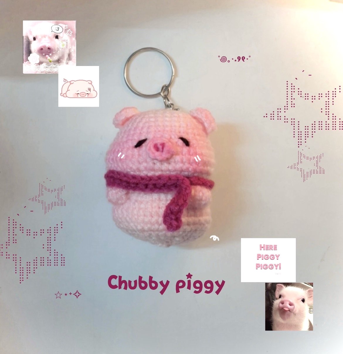 Pig keychain