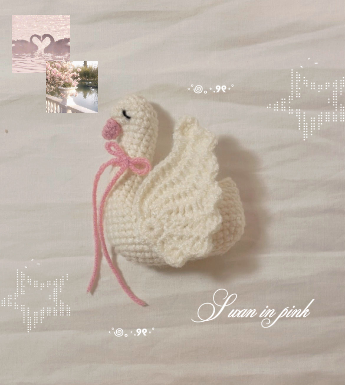 Swan keychain