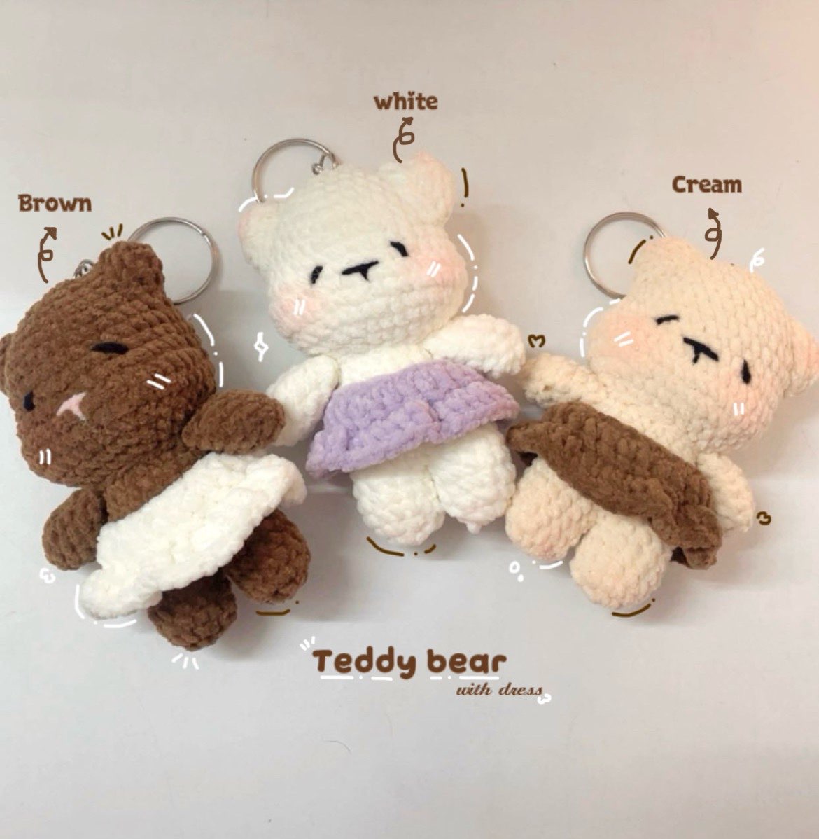 Teddy keychain