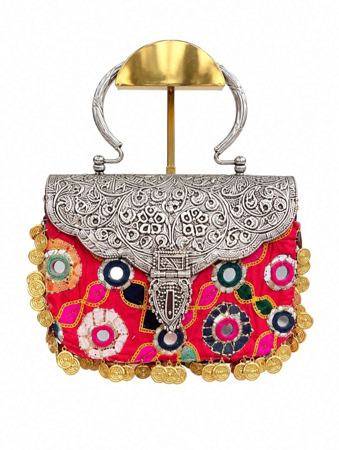 The Rani Rouge — Silver-Plated Fusion Bag