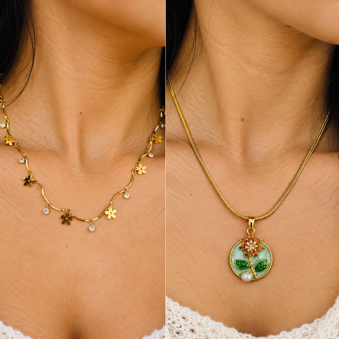 LAX_Bloom With a View Necklace Combo for Women