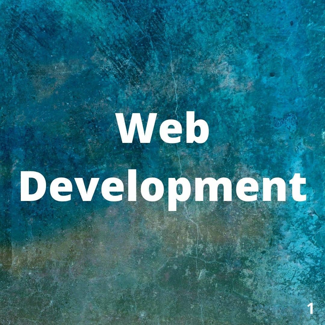 Web Development is a very wide